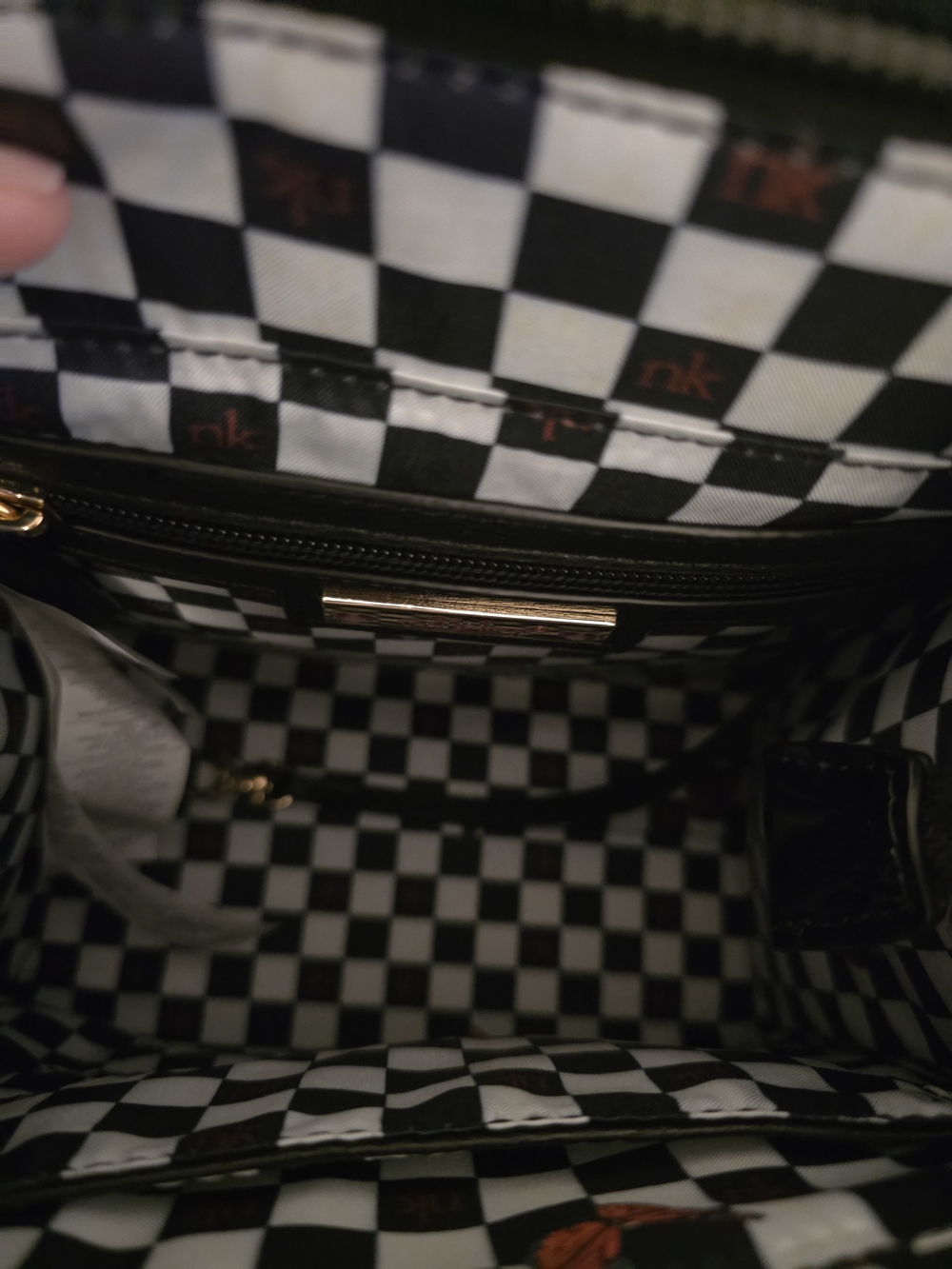Nicole Lee Black & White Fashion Girls Convertible Backpack - Picture 7 of 8